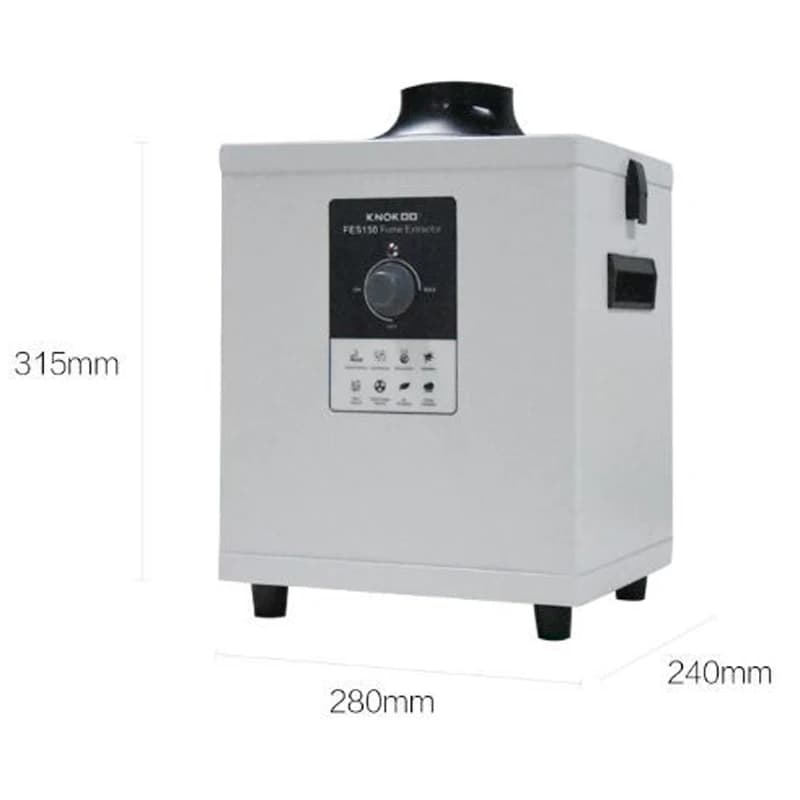 Estrattore di fumi laser FES150 Purificatore assorbitore di fumo per saldatura HEPA per salone di bellezza, incisione laser, USA, disponibile in stock DE
