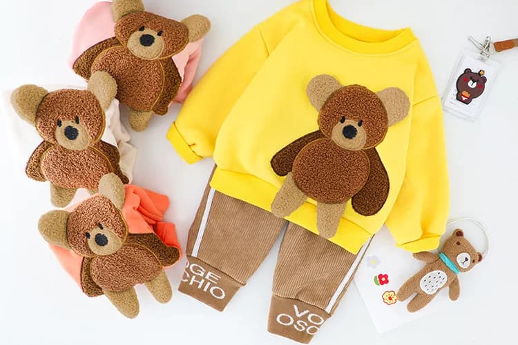Cozy Winter Plush Suit for Babies & Toddlers - Unisex Cartoon-Themed Outfit, Trendy Boys & Girls Sleepwear