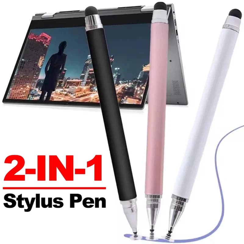Penna Stilo Universale 2 in 1 per Disegno su Tablet, Matita Intelligente per Schermi Touch Capacitivi, Compatibile con iPad iOS e Telefoni Android