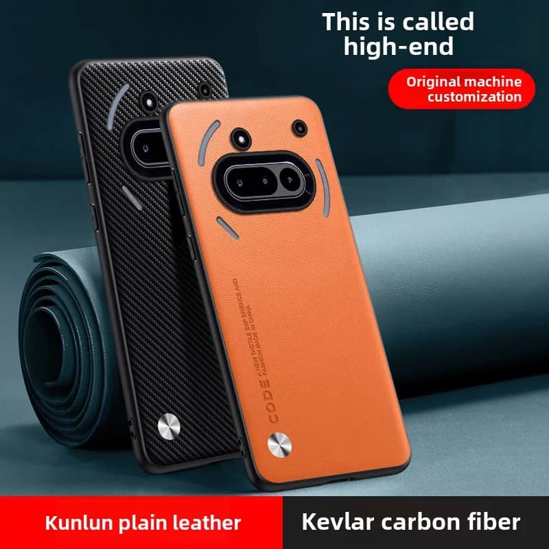 Custodia per niente telefono 3A protezione del telefono in pelle PU di lusso copertura antiurto in silicone per niente telefono 3A paraurti Capa