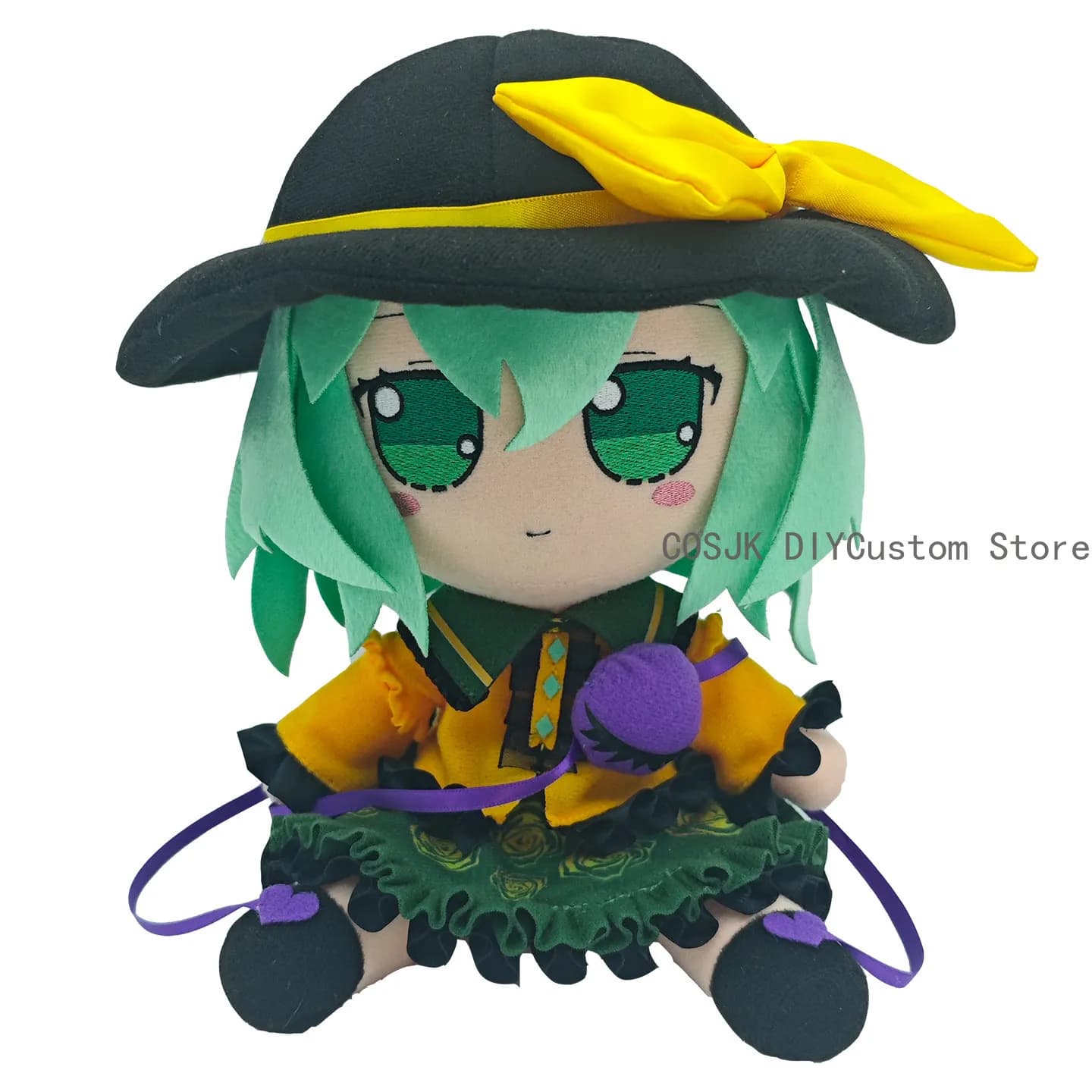 Anime Komeiji Koishi Touhou Project Smoke 20cm Figure Sitting Pattern Bearing Soul Cosplay Mask Carton Christmas Gifts
