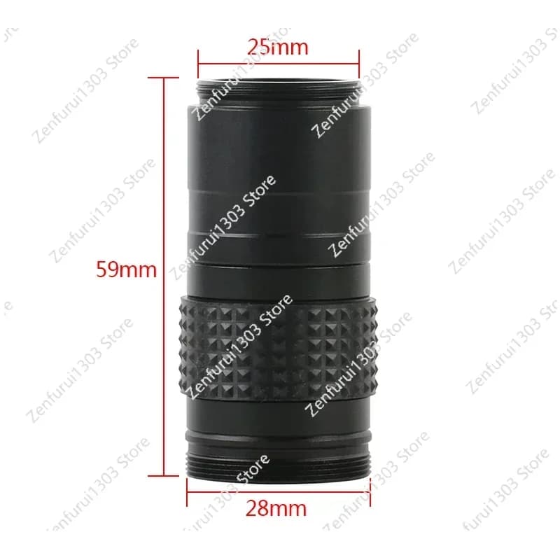 Obiettivo con zoom 10X-80X con attacco C, accessori per ingrandimento, obiettivo per videocamera digitale per microscopio industriale