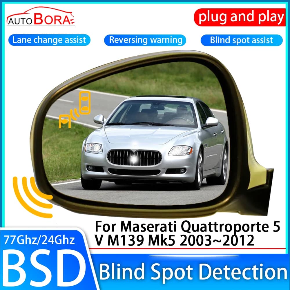 Sistema di rilevamento punto cieco per auto BSD BSA BSM Sensore di monitoraggio dello specchietto retrovisore per Maserati Quattroporte 5 V M139 Mk5 2003 ~ 2012