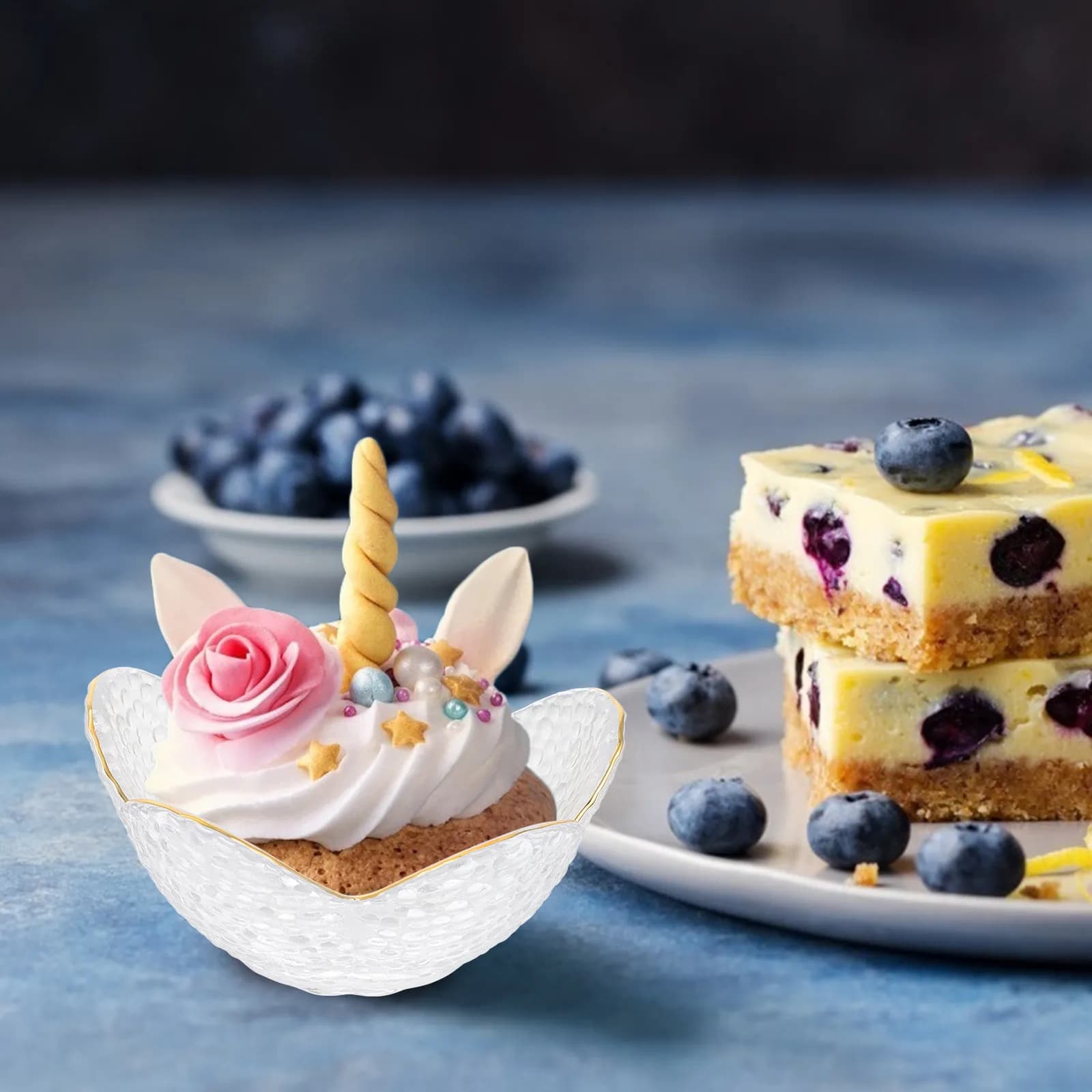 1 Pezzo Ciotola per Frutta in Vetro con Bordo Dorato, Motivo Loto, Contenitore per Dessert, Piatto per Torta, Formaggio, Biscotti, Vassoio per Servire Cibo, Casa e Cucina