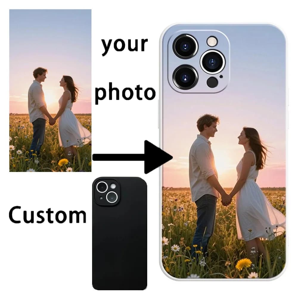 Cover Personalizzata per iPhone 17 16 13 14 12 15 17 Pro MAX Plus X 11 XR con Design e Foto Personalizzabili