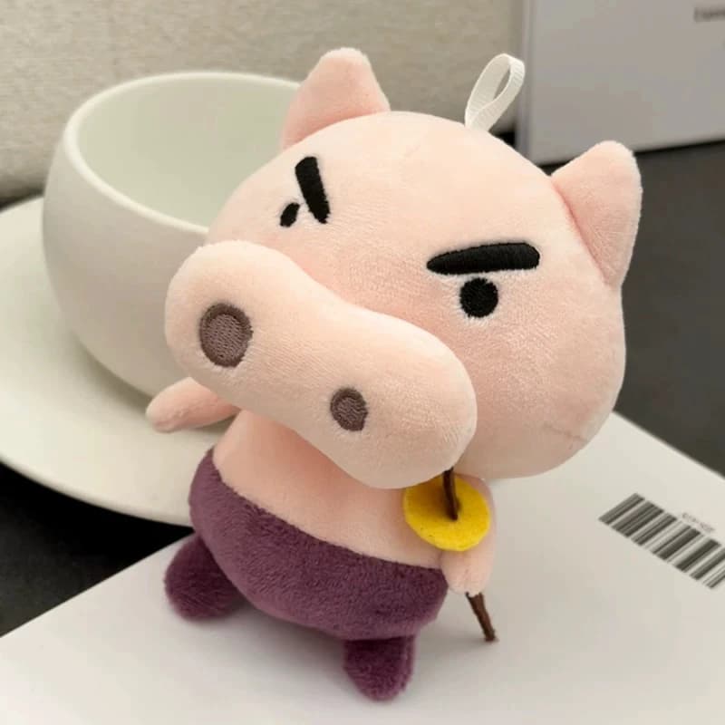 12CM Kawaii Cartoon Simulazione Anime Big Nose Maiale Peluche Peluche Bambola Maiale per bambini Mano Bambola Festival Regalo