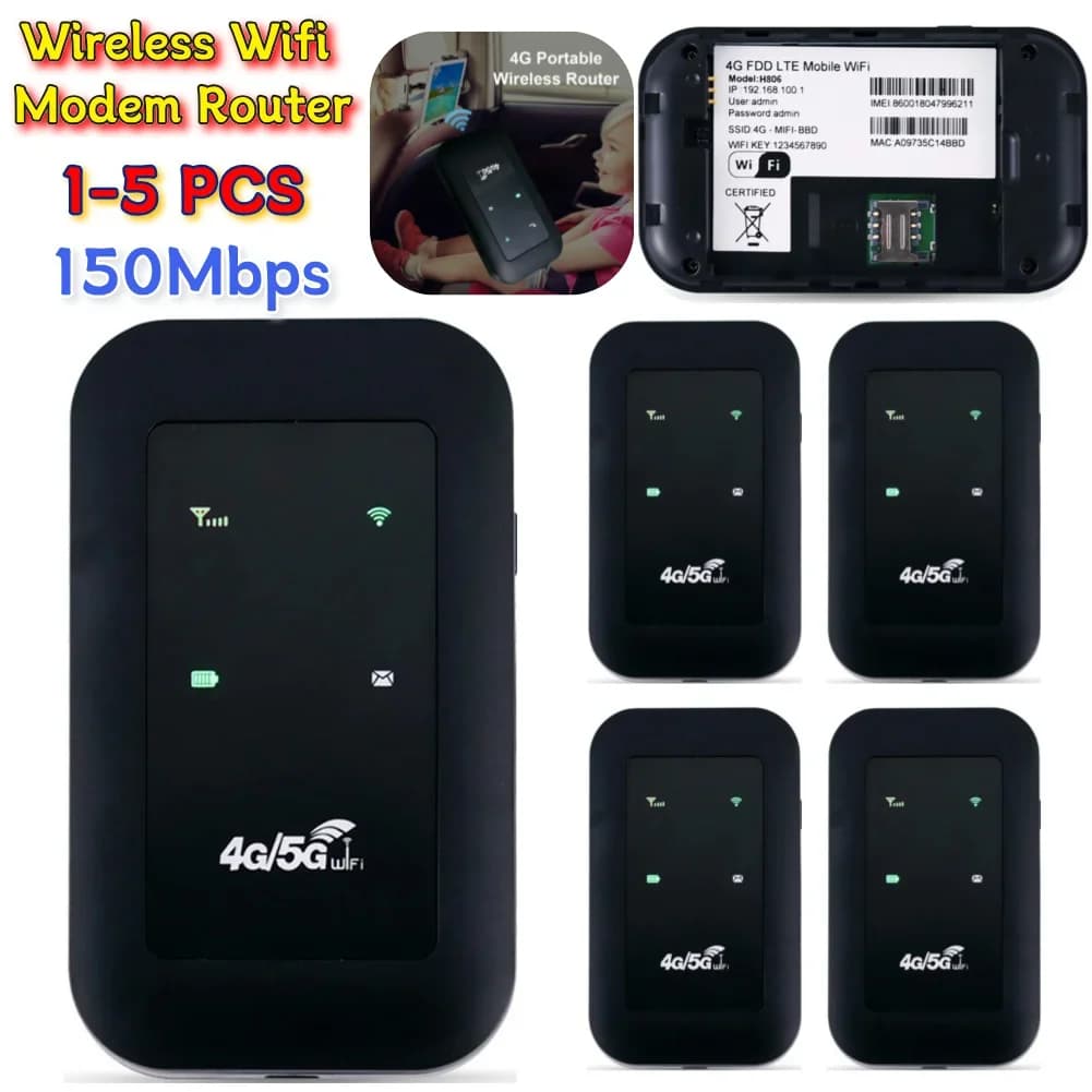 Ripetitore WiFi portatile 4/5G LTE Router Amplificatore di segnale Adattatore di espansione di rete 150Mbps Slot per scheda SIM Extender Modem Dongle