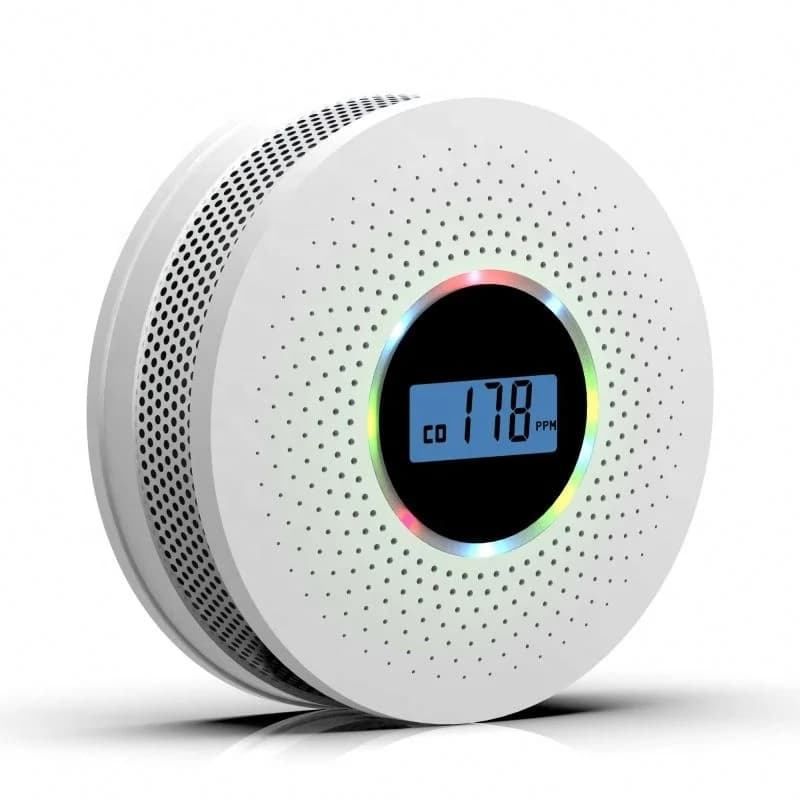 Allarme Intelligente 2 in 1 CO+Rischio Fumo, Rilevatore Domestico di Monossido di Carbonio e Fumo