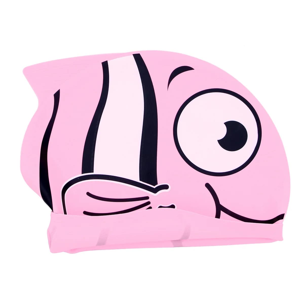 Kids Swimming Head Model Silicone Fish Pink Light Waterproof Kids Flexible Hair Protection Swimming For Kids