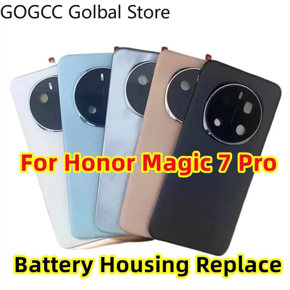 Ricambio per Honor Magic 7 Pro 5G: Cover Posteriore in Vetro per Batteria, Scocca Posteriore PTP-N49, PTP-AN10 + Lente Fotocamera
