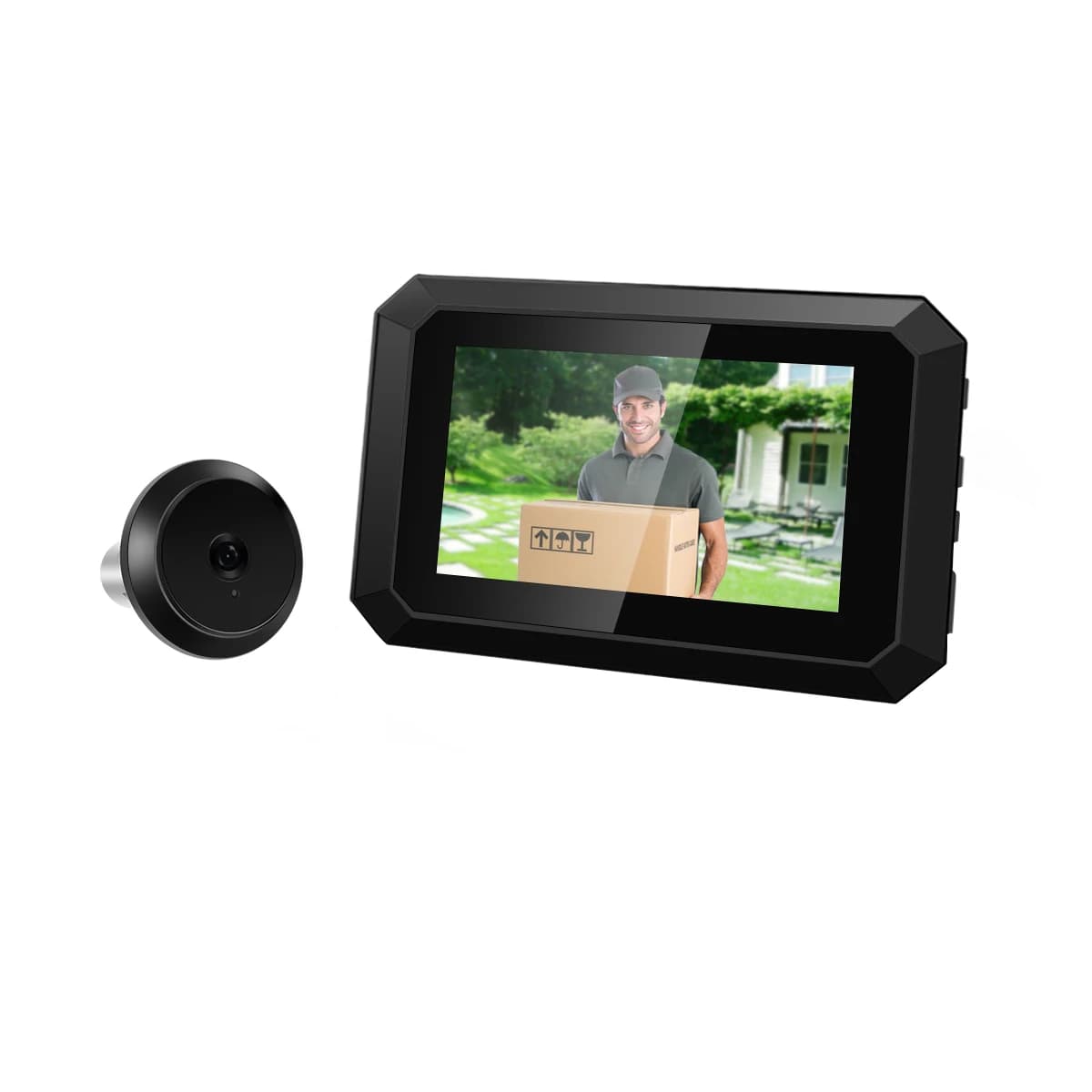 4Inch Screen 2MP 1080P Visual Doorbell 125Degree Wide Angle Video Door Phone Peephole Viewer