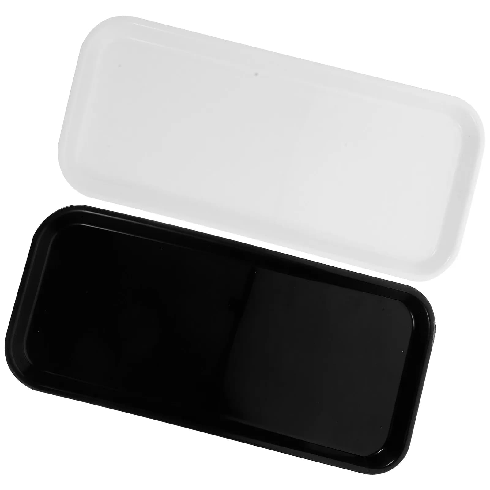 Set di 2 Vassoi Leggeri in ABS per Frutta, Piatto Riutilizzabile per Dessert, Vassoio Portatile per Snack, Torte, Caramelle, Biscotti, Frutta Secca, per Casa