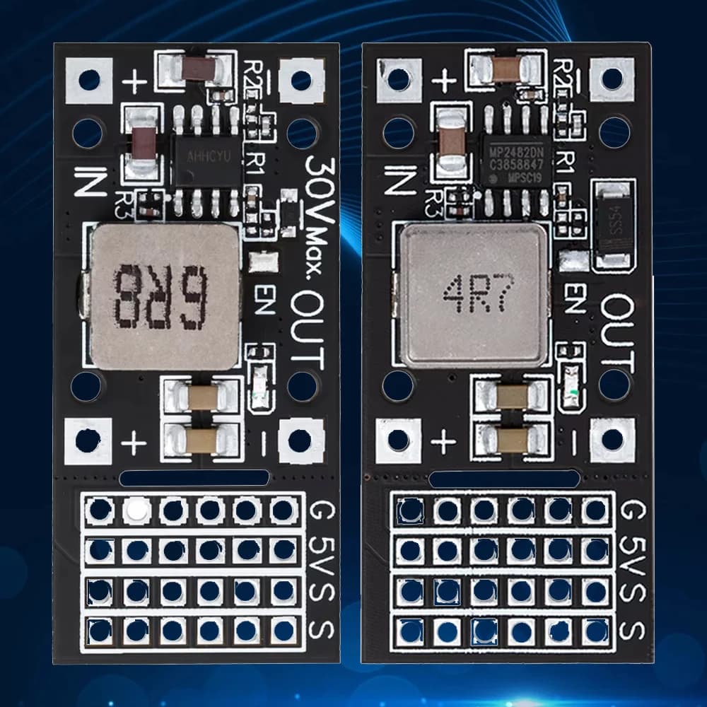 Modulo convertitore buck MP2482/SY8205 (1 pezzo): alimentazione step-down CC da 7 V-24 V a 5 V 5 A – Efficienza del 90%, per Arduino/Raspberry Pi