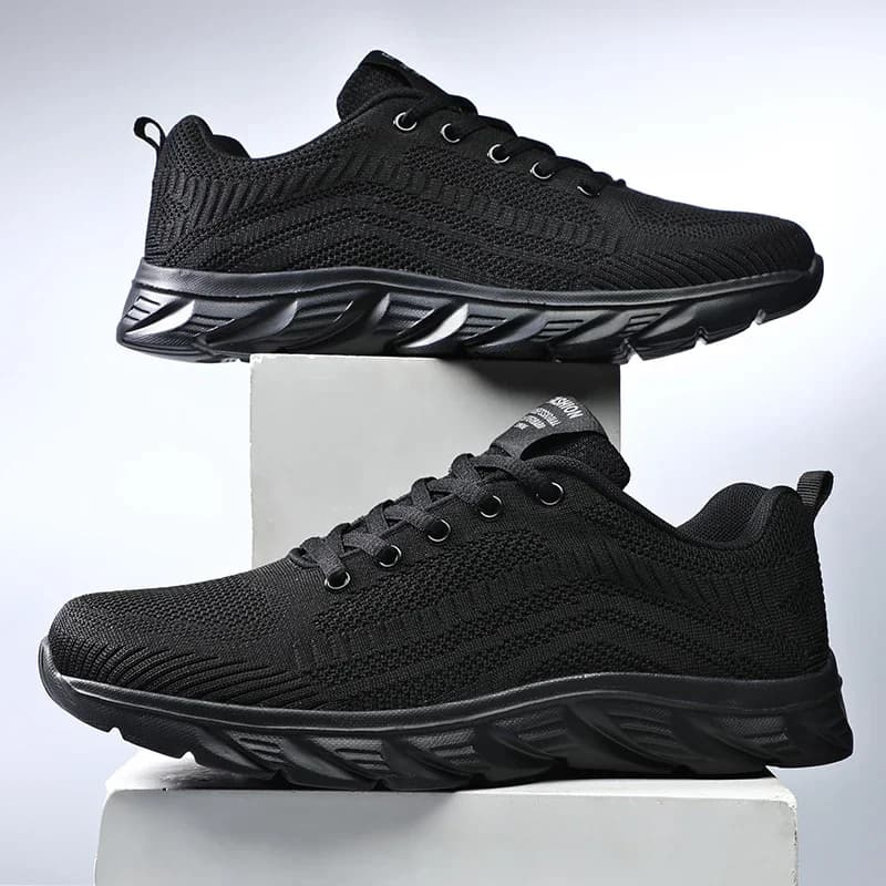 Men Shoes Comfortable Casual Sport Shoes for Men Trend Lightweight Walking Shoes Men's Sneakers Breathable Zapatillas Black 1