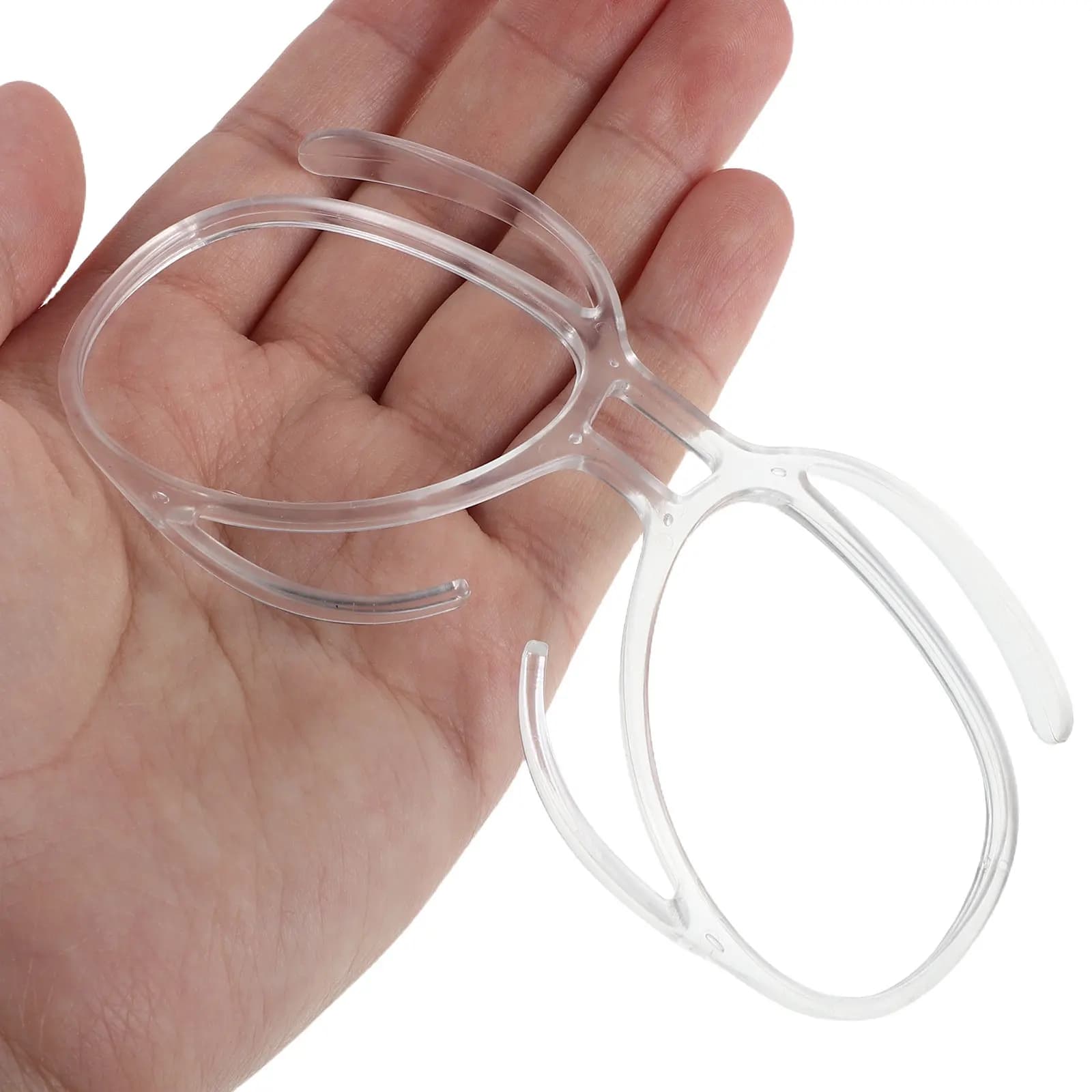 Adattatore Ottico Flessibile per Occhiali da Sci con Prescrizione, Montatura Interna Universale per Portatori di Occhiali, Protezione Antivento e UV