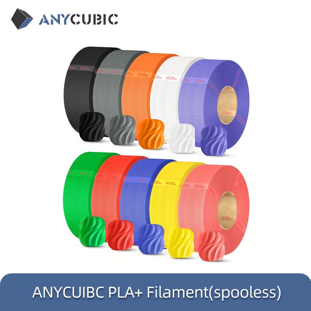 ANYCUBIC PLA + Refill Spooless Filament FDM 3D Printer Colorful Printing Material PLA Resistance + Filament for Kobra 3 V2 S1C