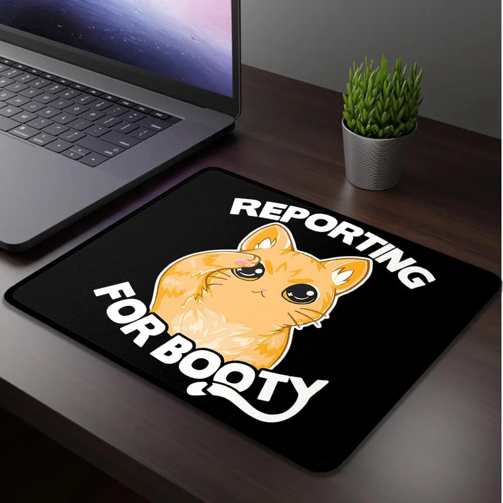 Tappetino per mouse piccolo Speed Cute Cat per computer, ufficio, mousepad, gamer, tappetino da scrivania, accessori da gioco, tappetino per mouse, tappetino da scrivania