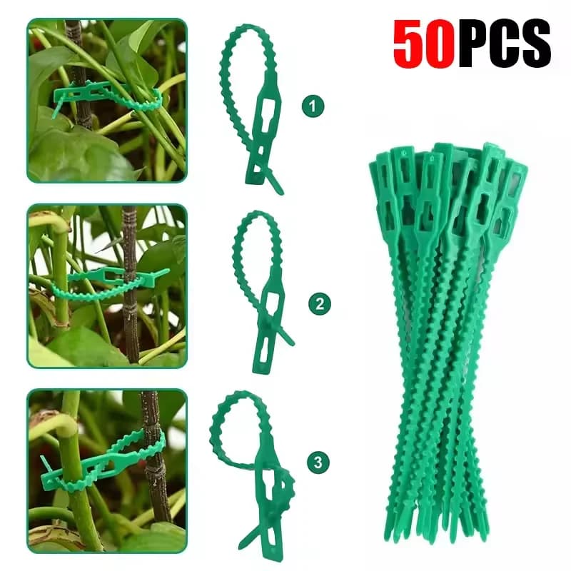 Wholesale Adjustable Plant Cable Grips Self-locking Hinge Cable Grips Reusable Garden for Wrap Rings for Rope Fasteners