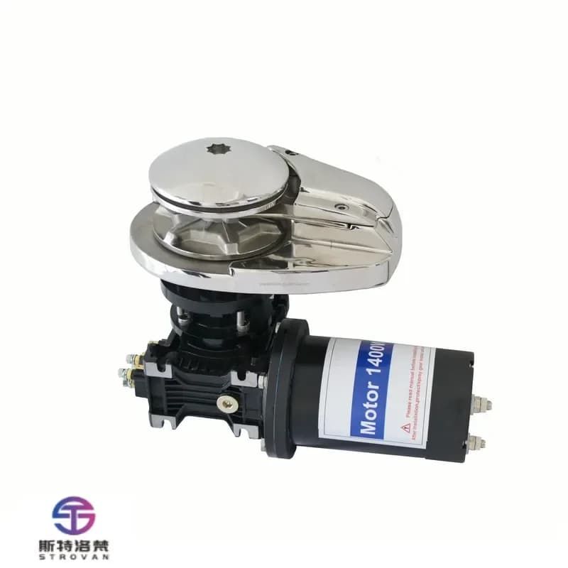 STLF Marine Hardware 12v 24v Horizontal Anchor Windlass 600 1000 1400w Electric Boat Winch