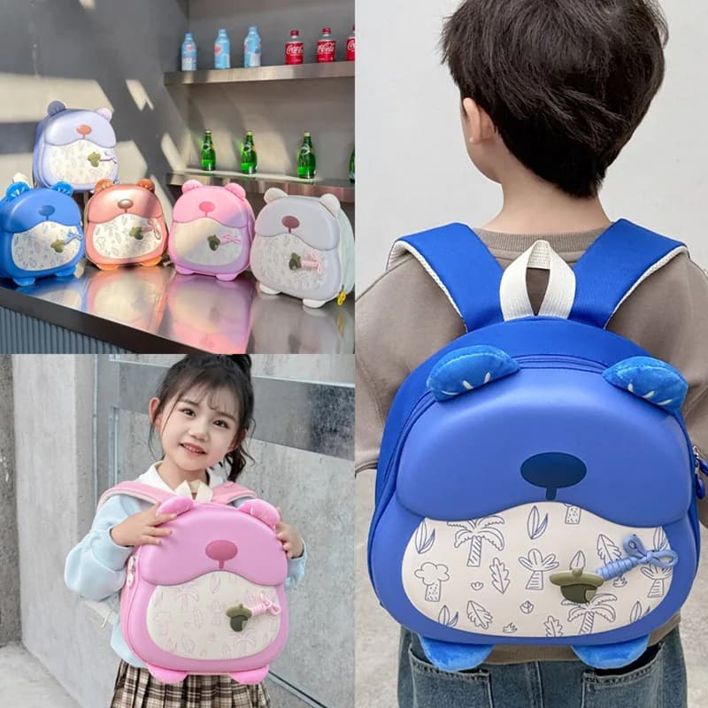 Kids Toddler Backpack Oxford Cloth Cute Print Ergonomic Backpack Boys Girls Preschool Casual Bag