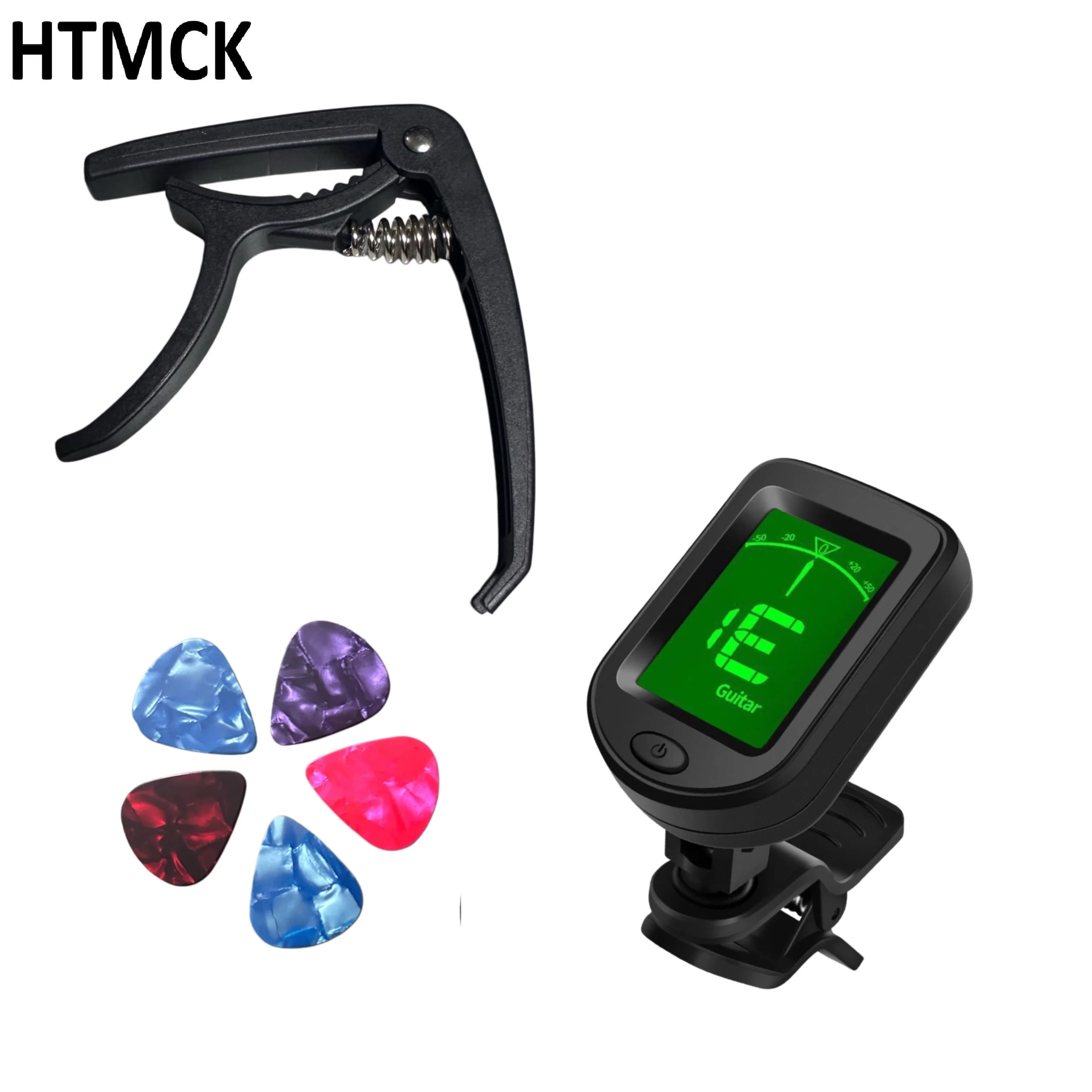 Professional Guitar Capo Tuner Picks Set Fast Accurate Tuning Transposition Accessory for Guitar Beginners