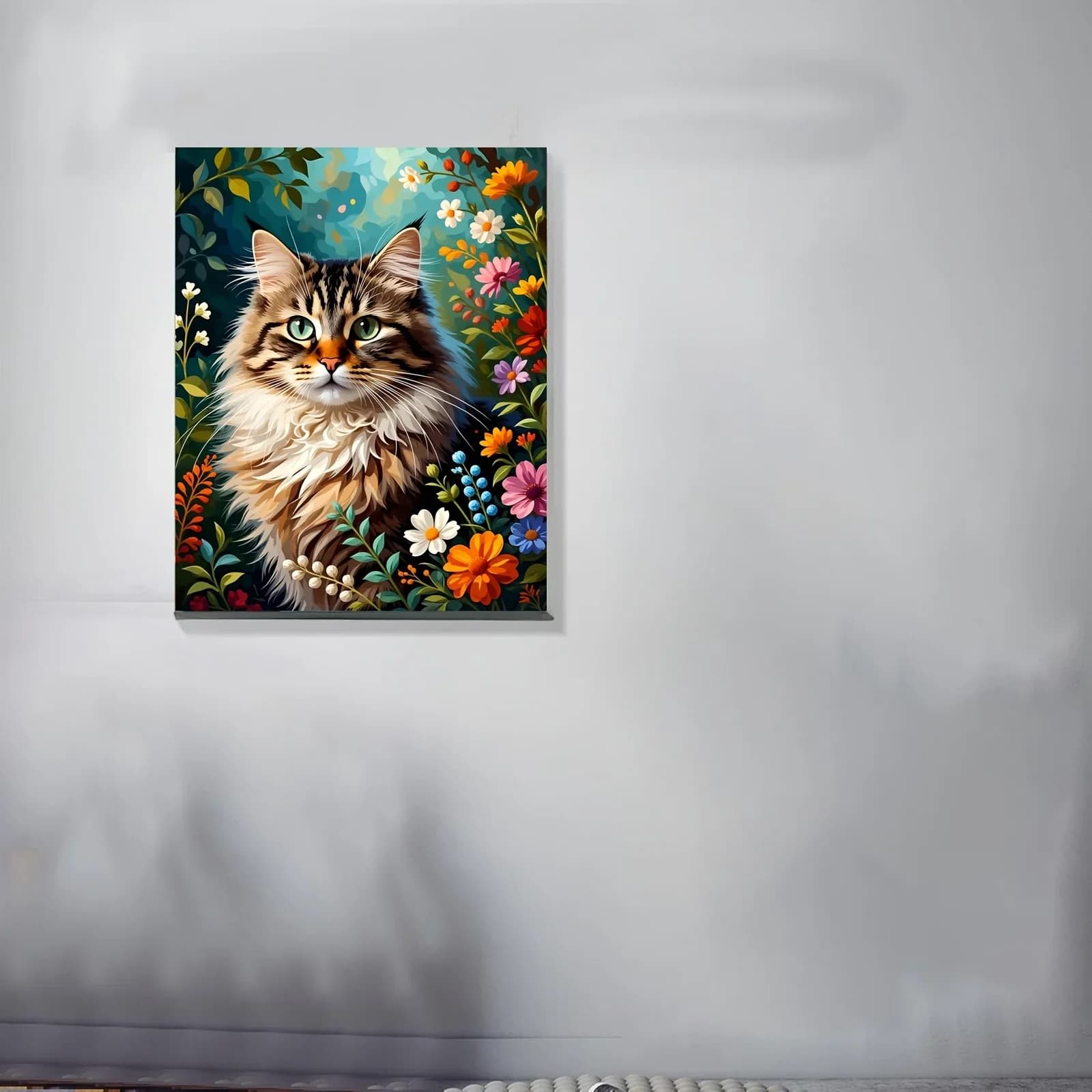 Professional Art Use A Beginner'S Acrylic Painting Set, Which Includes Acrylic Paints, a Canvas, Three Brushes, And an Instructi