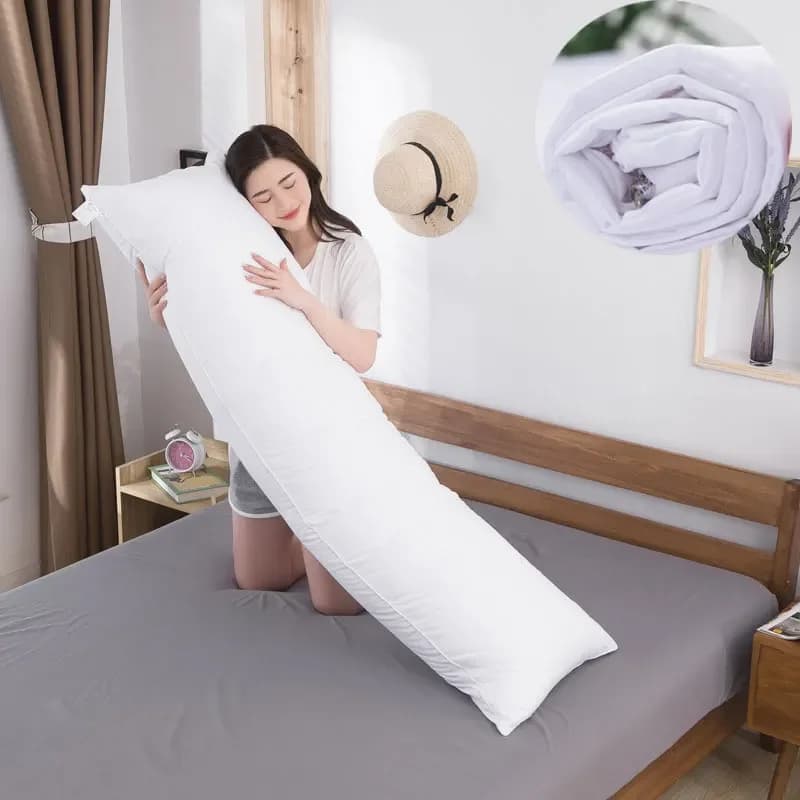50x150/50x160CM Coppia Federa Bianca Poliestere Traspirante Copertura del Cuscino Corpo Federa Dakimakura per Il Letto Dormire Dropship