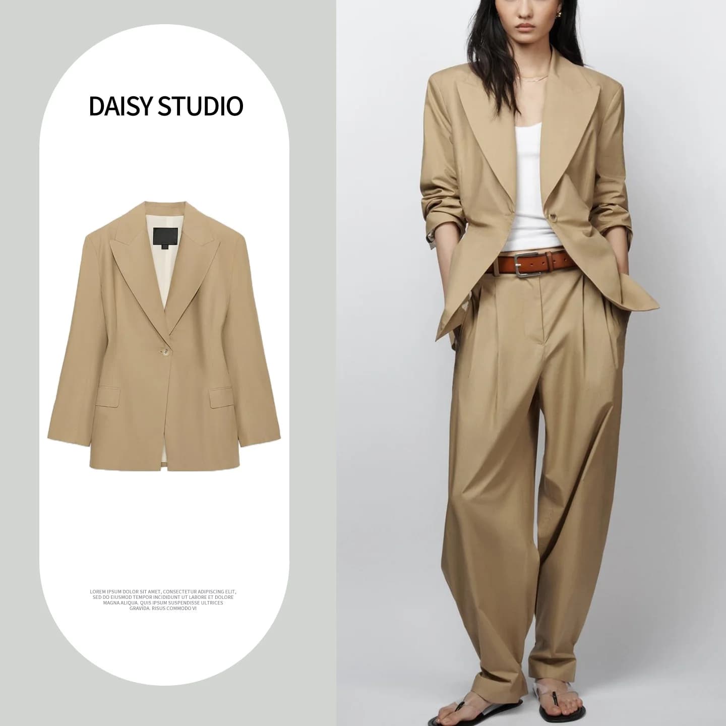 Slim Fit Long Sleeve Shirt Style Women's Suit Jacket New Summer Arrival Inverted Notch Collar One Button Closure Polyester Fiber