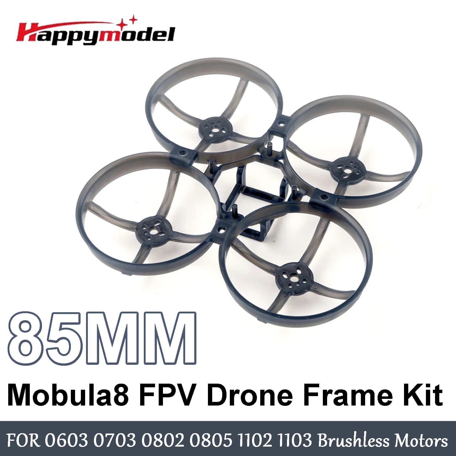 Telaio per Drone FPV RC HappyModel Mobula8 85mm 1-2S per Motori Brushless 0603 0703 0802 0805 1102 1103, Quadricottero Micro Whoop FPV RC
