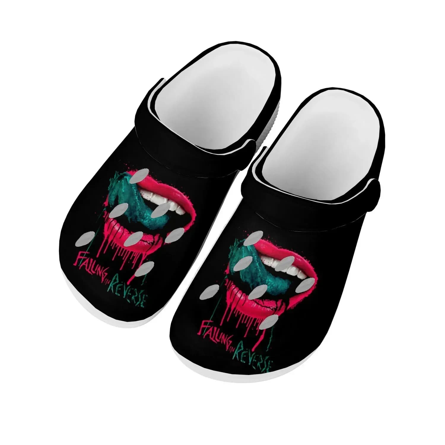 Falling In Reverse punk rock band Home Clogs Custom Water Shoes Mens Womens Teenager Shoes Clog Breathable Beach Hole Slippers