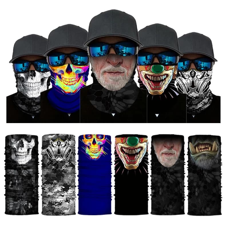 Bandana Unisex per Arrampicata ed Escursionismo, Copricapo Sportivo, Buff, Passamontagna, Scaldacollo, Fascia per Moto e Ciclismo, Maschera Tubolare, Sciarpa per il Viso