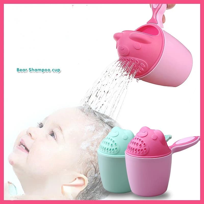 Cute Bearing Children's Shower Headphone Baby Shampoo Head Children's Bathtub for Kids Bathtub for Kids Shampoo Cup Children's Bathtub Tool