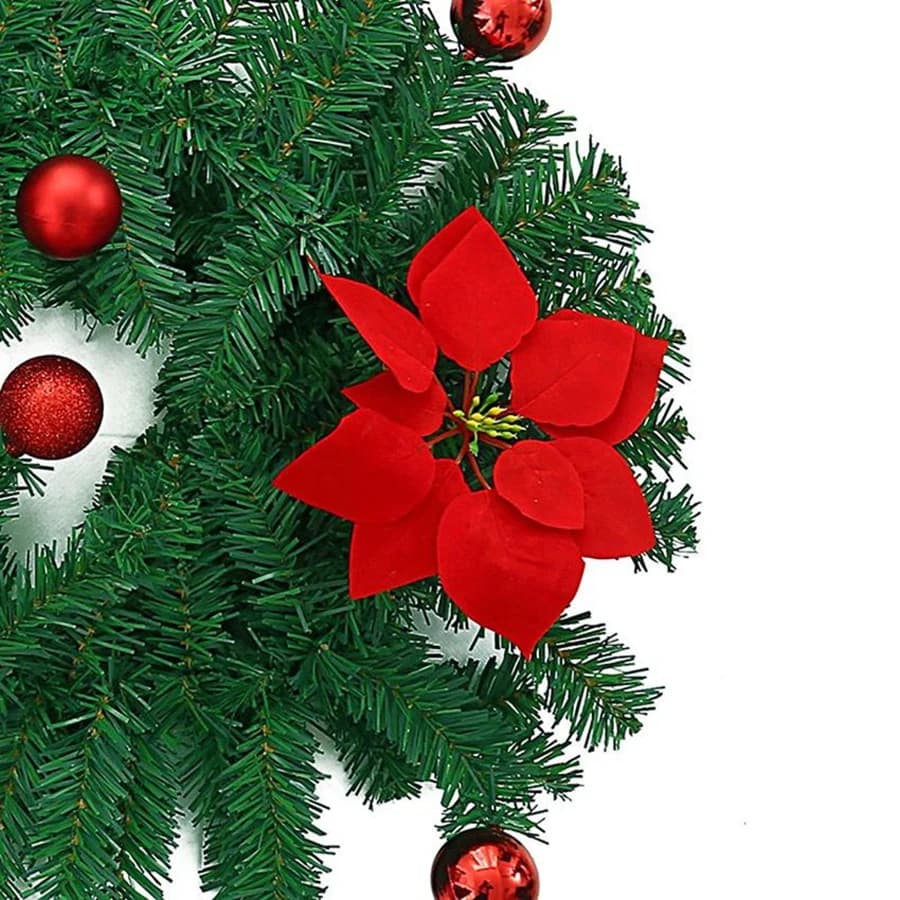 20/40pcs Artificial Flowers Red Wedding Christmas Tree Party Decorations Home Vases Table Scrapbook Garden Archway Backdrop Wall