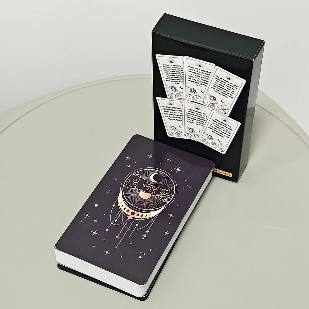 Messaggi dell'Universo Oracle Deck 54 pezzi di carte Oracle 10,3 * 6 cm con guida dai tuoi guide per le letture generali