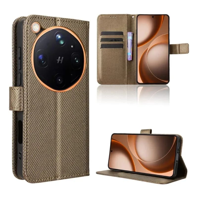 Skinlee per OPPO Find X9 Ultra Flip Wallet Case Cover magnetica in pelle con texture a particelle di diamante per OPPO Find X9S Shell