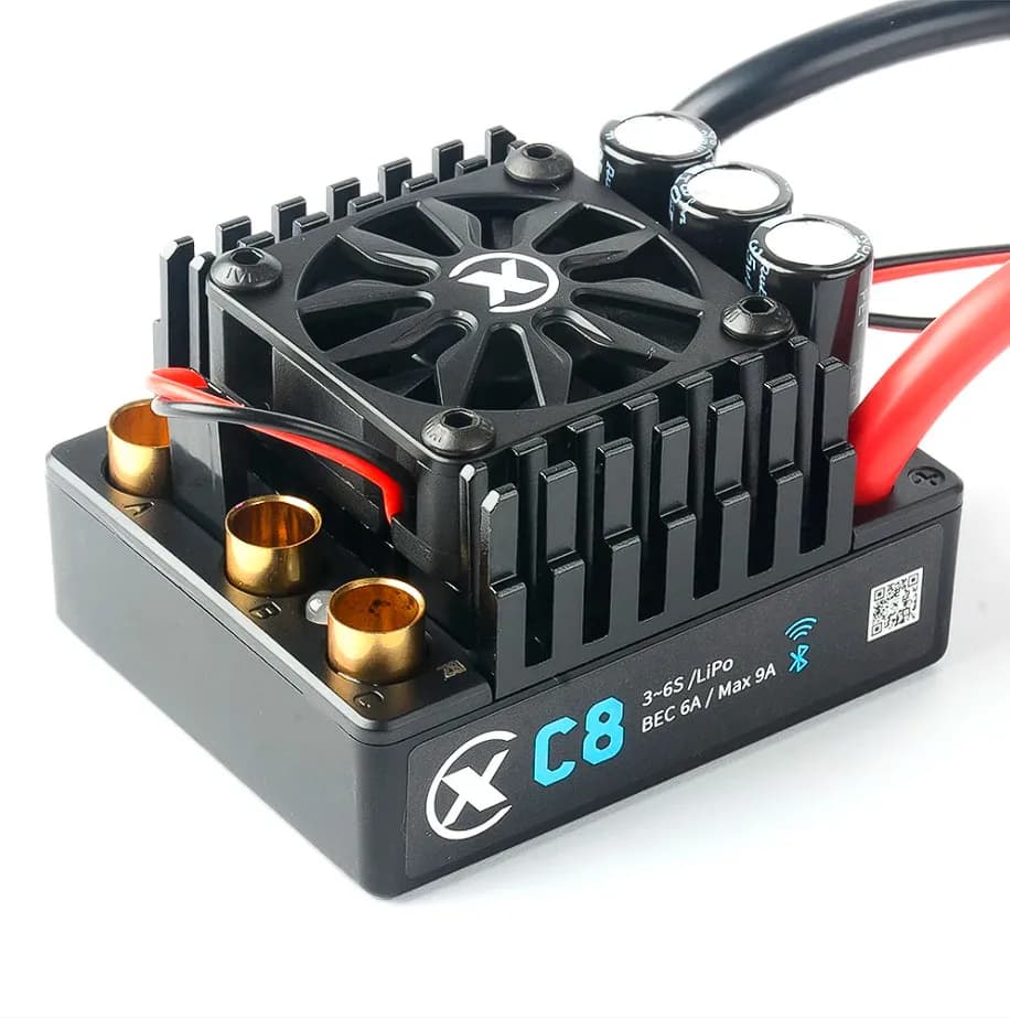 ESC Brushless XC-ESC C12 C10 C8 C6 1/10 1/8 80A 120A 160A 200A Bluetooth BEC 2/3S 6S 8S per RC
