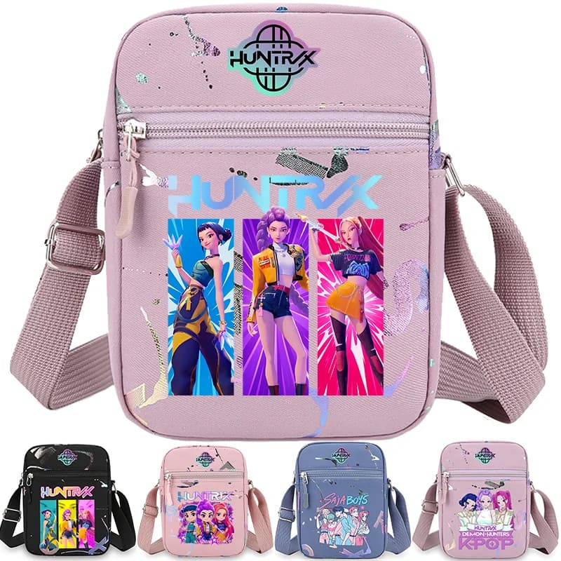 Borsa a tracolla KPOP per telefono, pochette monospalla, portamonete, borsetta