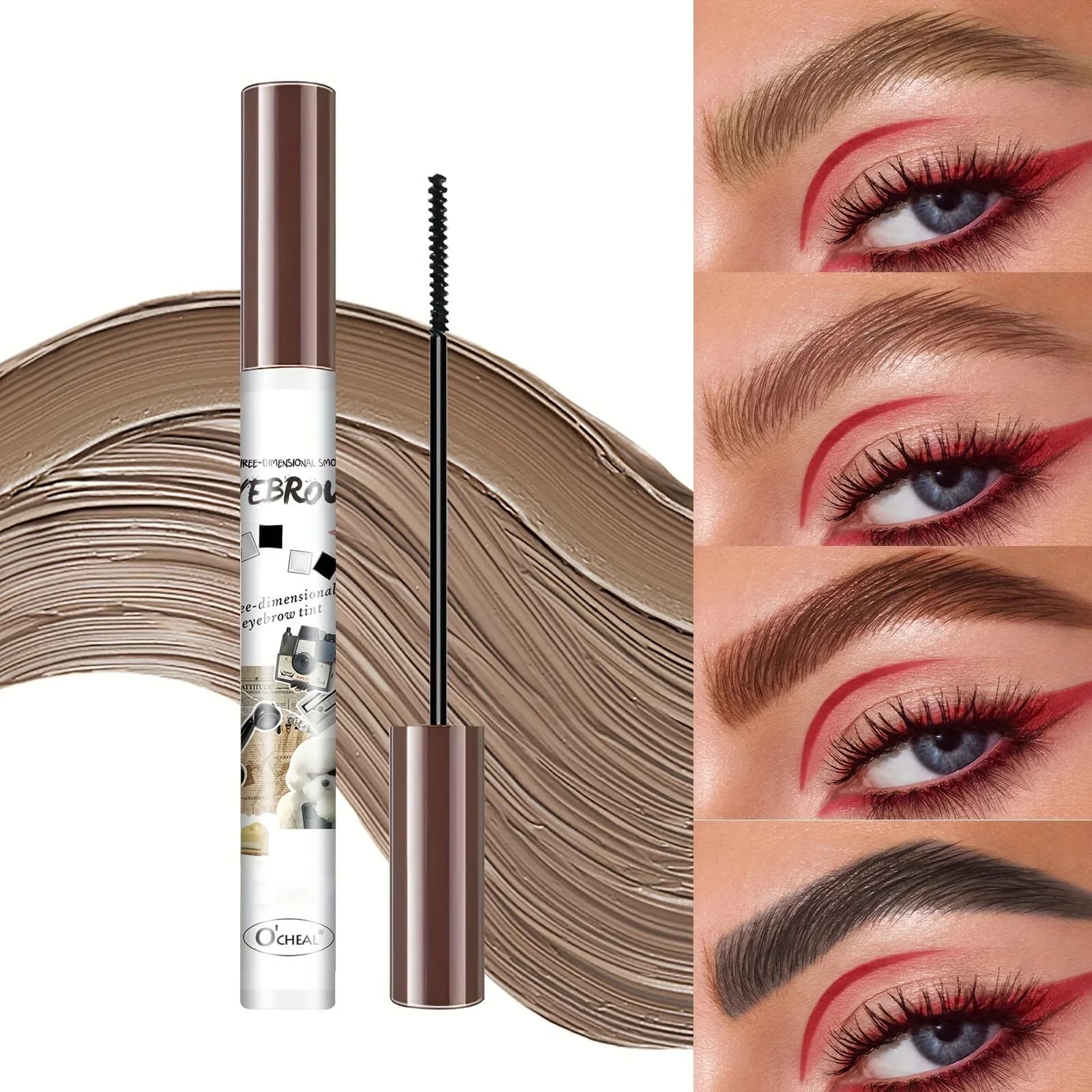 1 PC Waterproof Eyebrow Gel Black Eyebrow Paint Tinta Mascara for fashionable makeup Sobrancelha