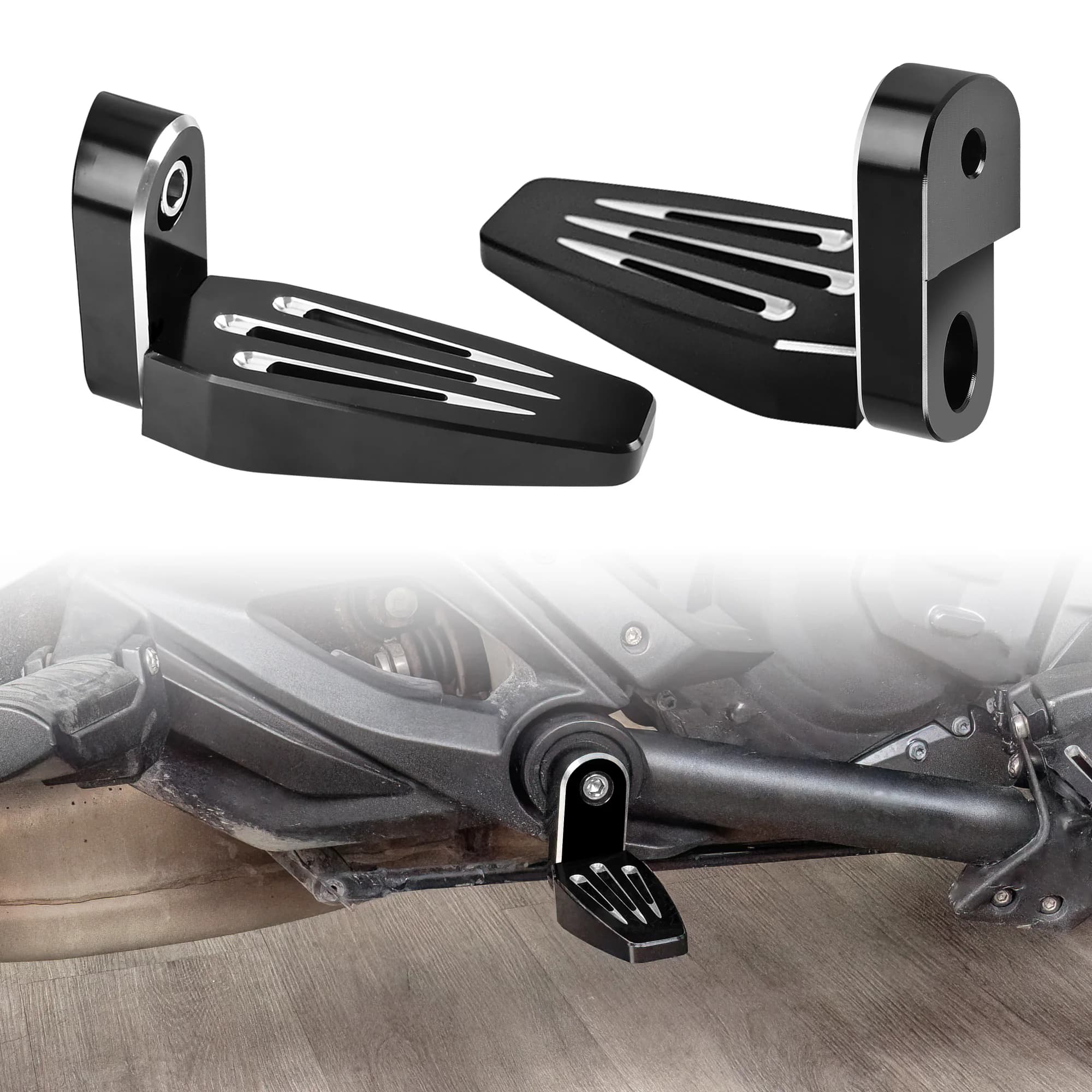 Poggiapiedi universale per moto GoldFire – 360 ° Terzo Poggiapiede Regolabile e Impermeabile per Can Am Spyder F3 / F3-S / F3-T / F3-LTD