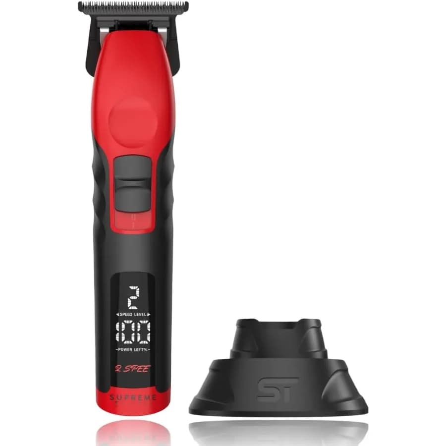 Tagliacapelli e barba a batteria 2Spee ST622 per uomo Motore a 2 velocità Corsa di 180 minuti Lama regolabile con display digitale Rem