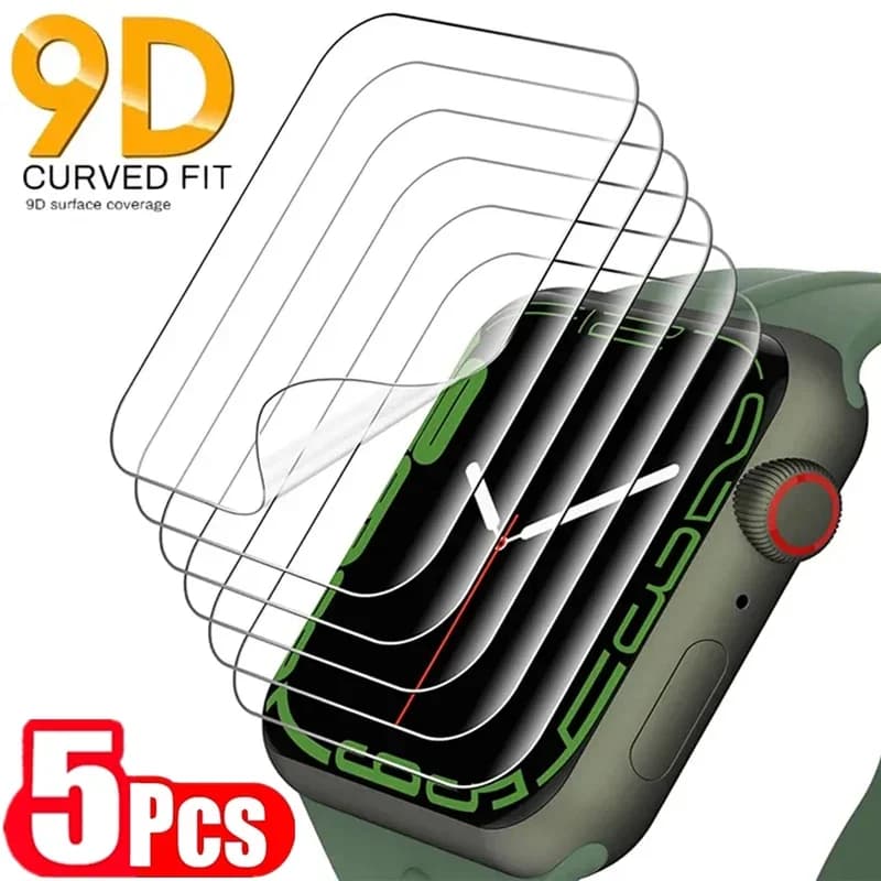 5PCS Apple Watch 9 5 6 SE 3 2 1 40MM 44MM 42MM 38MM Screen Protector for Apple Watch Ultra 49MM 7 8 41MM 45MM