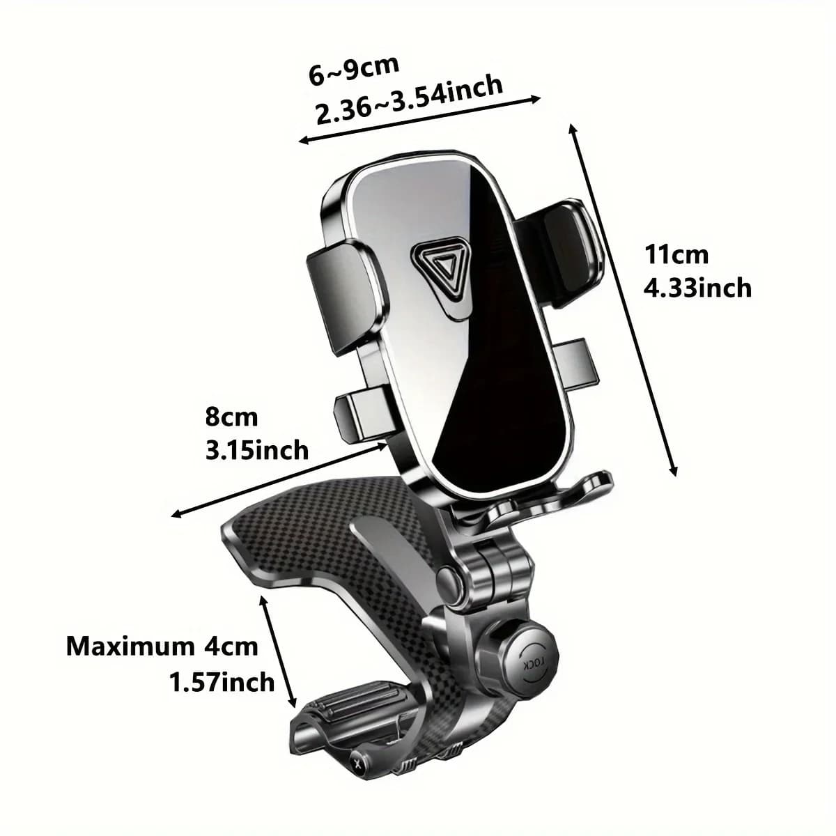 Supporto universale per telefono da auto, supporto per cruscotto, supporto per GPS, supporto per cellulare da auto per iPhone, Samsung, Xiaomi