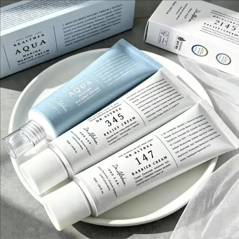 Dr.Althea 345 Hydrating Cream Face Daily Lenitive and Spray Reparator Nutrient and Calmante Delicate for All Skin Types