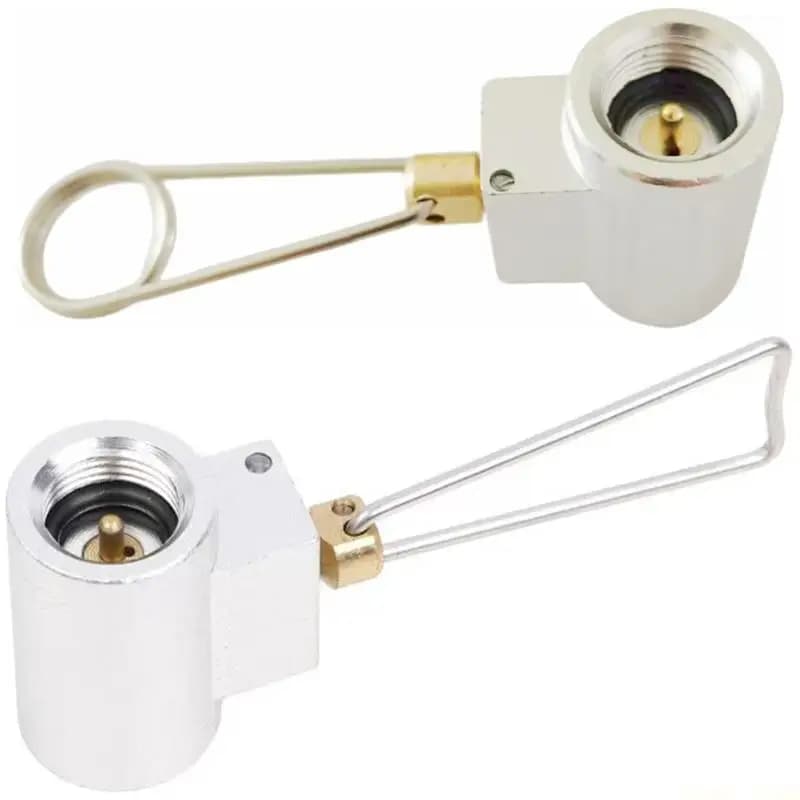 U2JB Metal Gas Canister Converter Adapter Suitable for Outdoor Stove Small Refueling Tool Camping Cookware Accessory