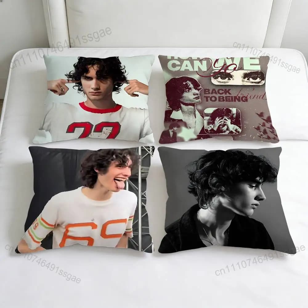 S-Sombr I Barely Know Her Federa per cuscino quadrata, morbida e decorativa, per divano e letto
