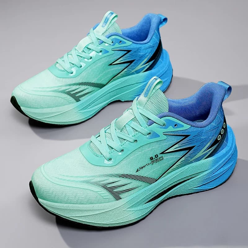 Scarpe da Corsa da Uomo Traspiranti con Suola Morbida e Ammortizzazione, Sneakers Sportive Casual alla Moda con Suola in Gomma Adesiva