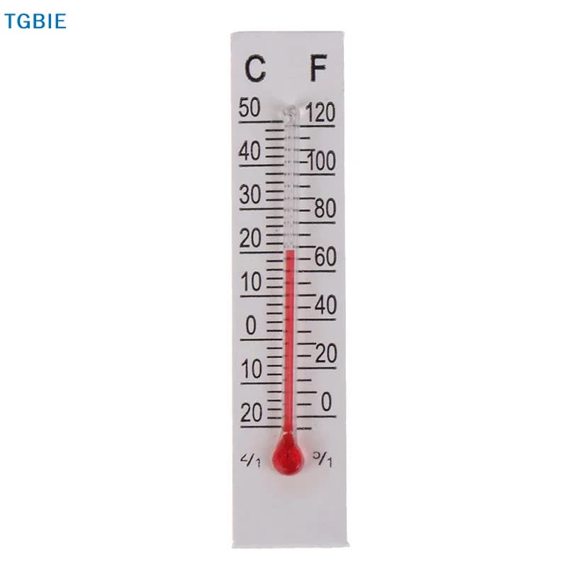 [TL]【TL】10 pezzi di termometri in miniatura in cartone da 5 cm x 1,1 cm per interni, da -20 a 50 gradi Celsius