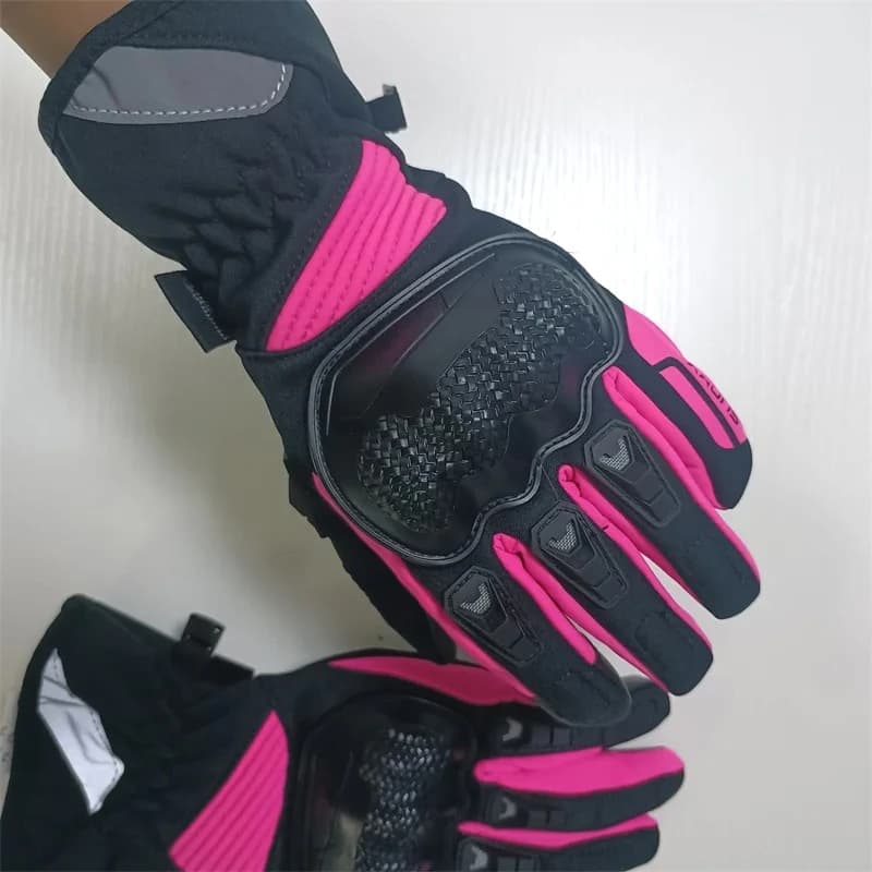 Guanti da moto touchscreen invernali da uomo Guanti da moto fuoristrada antiscivolo da equitazione termici antivento impermeabili