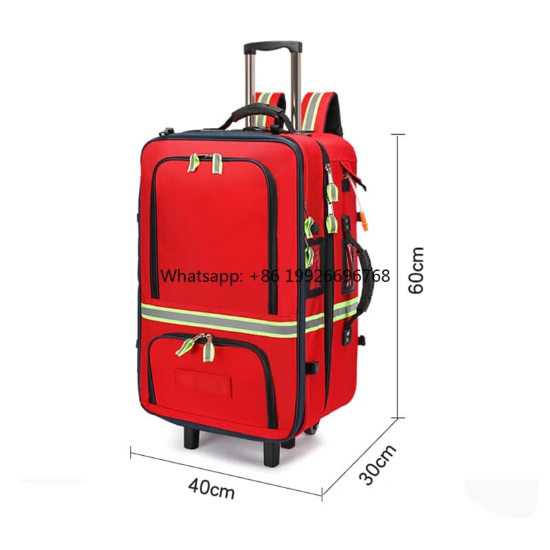 Fast Shipping Emergency Medical EMS Trauma Nurse Backpack First Aid Kit Tactical Combat EMT Full Medic Kit Medical Bag Red Backp
