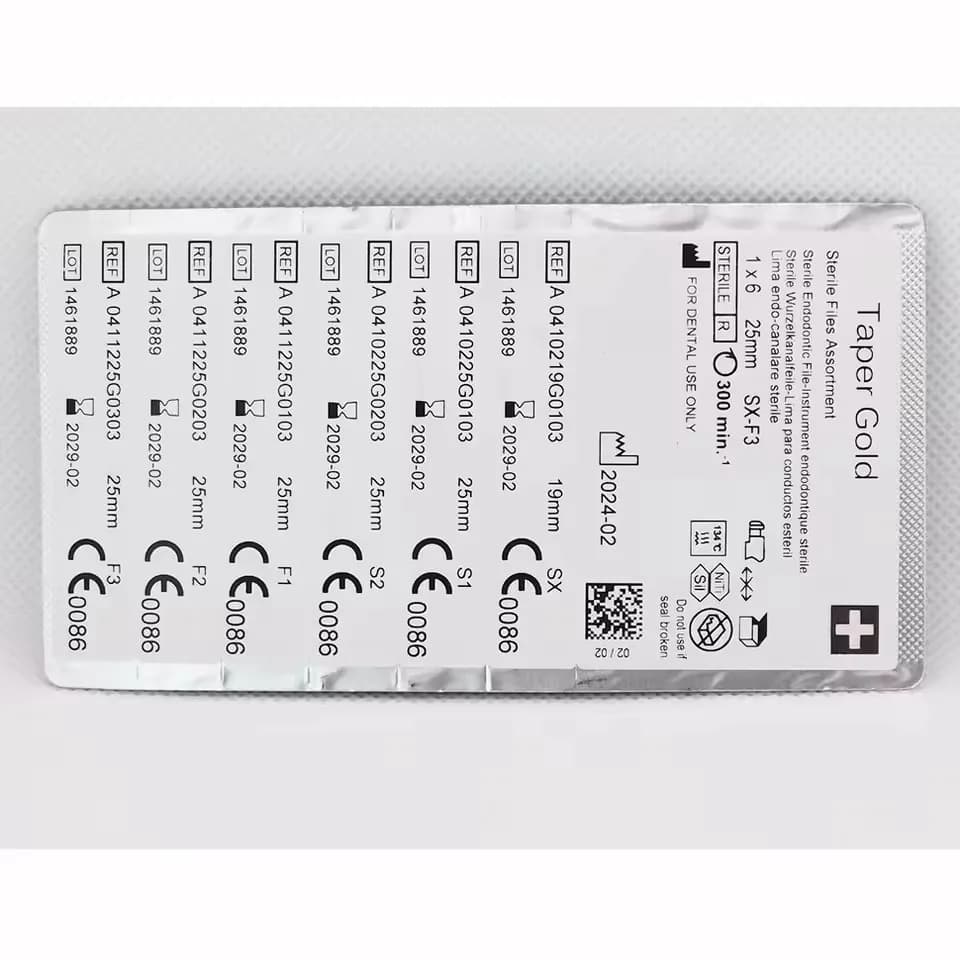 1PACK Dental Endodoncia Files Pro GOLD Files Dentistry teeth whitening Root Tools FREE SHIPPING tool